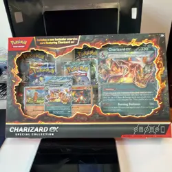 Pokemon Charizard ex Special Collection Box Sealed Promo Cards Booster Packs NEW - Image 4