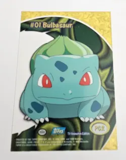 1999 Topps Pokemon #01 Bulbasaur clear card #PC2 Sharp, Clean - Image 2