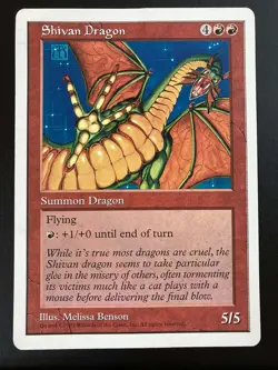 ***Shivan Dragon Scrye Magazine Oversized Card*** MTG Promo Magic Kid Icarus - Image 1