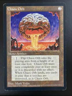 ***Chaos Orb Scrye Magazine Oversized Card*** MTG Promo Magic Kid Icarus - Image 1