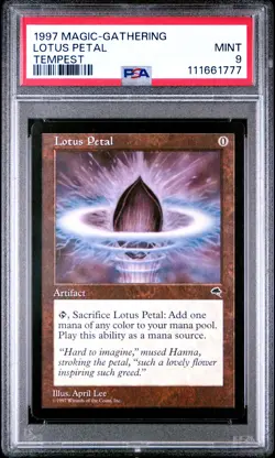 1997 MTG TEMPEST LOTUS PETAL PSA 9 - Image 1