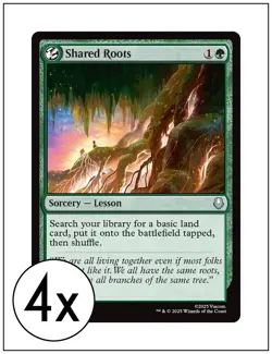 4x Shared Roots, Avatar The Last Airbender, Magic, MTG NM - Image 1