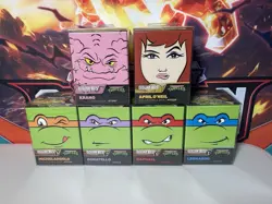 NEW DONATELLO RAPHAEL MICHELANGELO LEONARDO April SQUAROES 100+ DECK BOX TMNT - Image 1