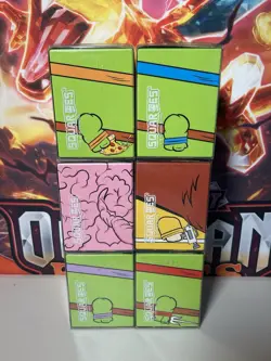 NEW DONATELLO RAPHAEL MICHELANGELO LEONARDO April SQUAROES 100+ DECK BOX TMNT - Image 2