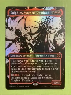 MTG - Solphim, Mayhem Dominus (Showcase) [FOIL] - Phyrexia: All Will Be One - NM - Image 1