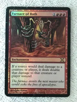 Magic the Gathering MTG 1x Foil Furnace of Rath 10th Edition HP/Damaged - Image 1