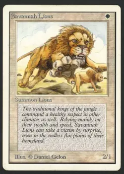 ***Unlimited Savannah Lions*** MTG Unlimited Magic Kid Icarus - Image 1