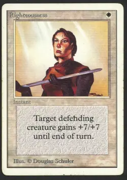 ***Unlimited Righteousness (Indents)*** MTG Unlimited Magic Kid Icarus - Image 1