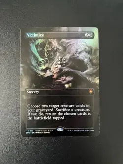 MTG- Victimize x1 - Special Guest Borderless FOIL - Image 1