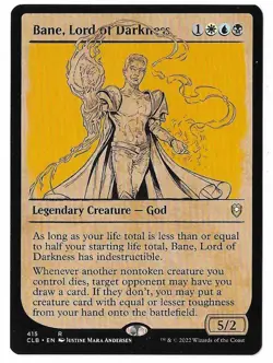 MTG Bane, Lord of Darkness Showcase Battle for Baldur's Gate (CLB) #415 Unplayed - Image 1