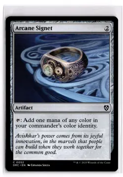 Arcane Signet (0052) 52 Commander: Aetherdrift Normal NM - Image 1