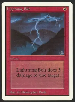 ***Unlimited Lightning Bolt*** MTG Unlimited Magic Kid Icarus - Image 1