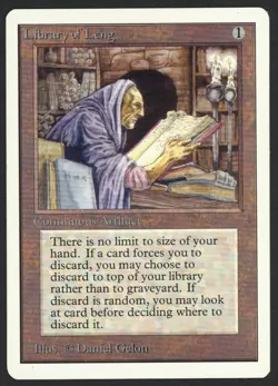 ***Unlimited Library of Leng*** MTG Unlimited Magic Kid Icarus - Image 1