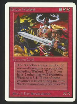 ***Unlimited Keldon Warlord*** MTG Unlimited Magic Kid Icarus - Image 1