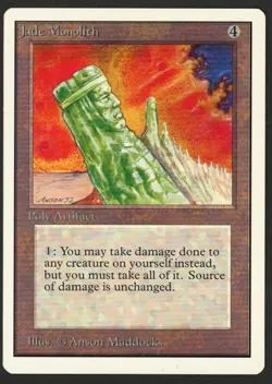 ***Unlimited Jade Monolith*** MTG Unlimited Magic Kid Icarus - Image 1