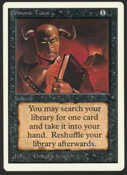 ***Unlimited Demonic Tutor (Indent)*** MTG Unlimited Magic Kid Icarus - Image 1
