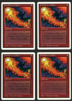 ***4x Unlimited Red Elemental Blast*** MTG Unlimited Magic Kid Icarus - Image 1
