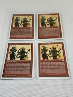Magic X4 Goblin Recruiter - 3x Classic Sixth Edition, 1x Visions - Image 1