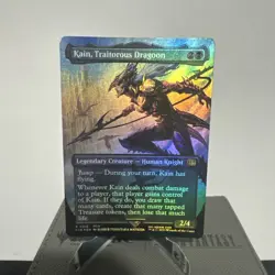 Kain, Traitorous Dragoon (Borderless) Final Fantasy Foil - Image 1