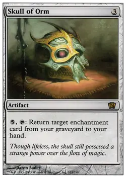 MTG Skull of Orm, Eighth Edition, Heavily Played, English - Image 1