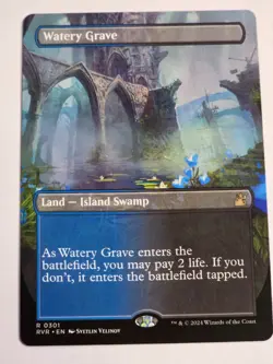 MTG - Watery Grave Borderless - Ravnica Remastered - Image 1