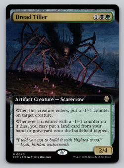 Dread Tiller Extended Art - Lorwyn Eclipsed MTG - Image 1