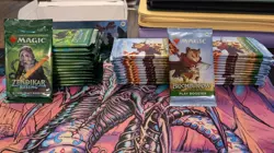 Magic the Gathering 24 Bloomburrow Play Booster/14 Zendikar Rising Draft Packs - Image 1
