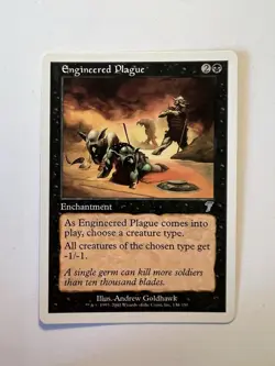 Engineered Plague - MTG Core Set 7th Edition - NM - Image 1