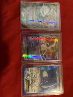 3 Lot Pokemon Cards Tcg Mew Ex, Mewtwo Ex, LugiaEx - Image 1