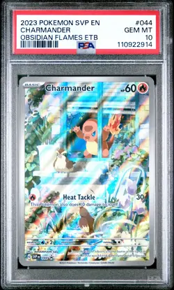 2023 POKEMON SVP EN-SV BLACK STAR PROMO #044 CHARMANDER PSA 10 - Image 1