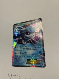 Glaceon EX 20/124 Fates Collide Pokemon TCG Ultra Rare Holo LP - Image 1