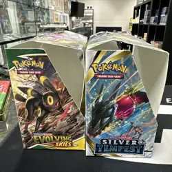Pokemon TCG Evolving Skies & Silver Tempest Booster Box Empty Box BOX ONLY - Image 2