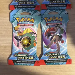 Pokemon Journey Together Booster Pack Lot of 4 - Image 2