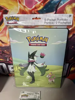 NEW Pokemon Surging Sparks 2024 Fall Collectors Chest Tin Deck Sleeves Portfolio - Image 3
