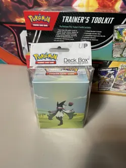 POKEMON TRAINER'S TOOLKIT 2024 2025 Squawkabilly Arceus deck Box Pikachu Sleeves - Image 5