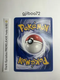Pokemon Dark Gyarados 8/82 WotC Team Rocket Prerelease Holo Rare Promo NM - Image 4