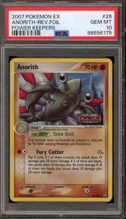 Pokemon Anorith EX Power Keepers Reverse Holo #26 PSA 10 Gem Mint - Image 1