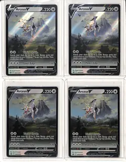 (4) Lot 2022 Pokemon SWSH Arceus V Black Star Promo BSP #SWSH204 - Image 1
