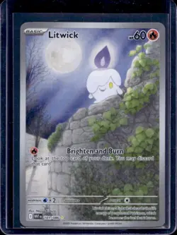 2025 Pokemon SV White Flare Litwick Illustration Rare #101/086 - Image 1