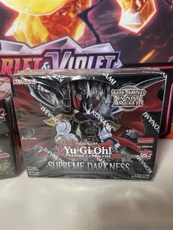 NEW Yugioh Supreme Darkness Booster Box 1st Edition Gold Pride Deck box - Image 2