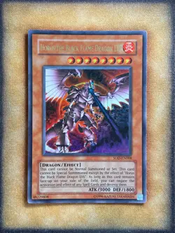 Yugioh Horus the Black Flame Dragon LV8 SOD-EN008 Ultra Rare LP - Image 1
