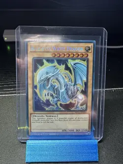 YUGIOH Secret Rare Blue-Eyes White Dragon MP22-EN266 1st Edition - Image 1
