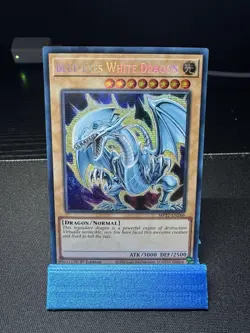 YUGIOH Secret Rare Blue-Eyes White Dragon MP22-EN266 1st Edition - Image 2