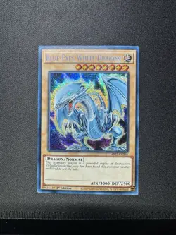 YUGIOH Secret Rare Blue-Eyes White Dragon MP22-EN266 1st Edition - Image 4