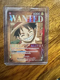 One Piece Monkey.D.Luffy OP03 Wanted Poster ST01-012 NM - Image 4