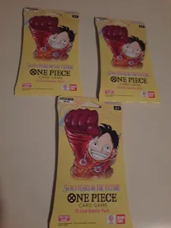 One Piece OP-07 500 Years In The Future Sleeved Booster Packs Sealed Lot Of 3 - Image 1