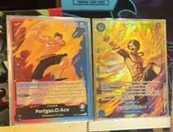 One Piece TCG Portgas D. Ace OP13-119 SEC Carrying On His Will Holo NM/M - Image 1