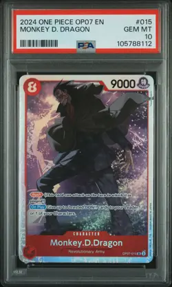 2024 ONE PIECE OP07-500 YEARS IN THE FUTURE #015 MONKEY D. DRAGON PSA 10 - Image 1