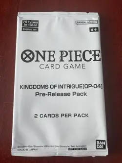 ONE PIECE - KINGDOMS OF INTRIGUE (OP-04) PRE-RELEASE PACK - SEALED NEVER OPENED - Image 1