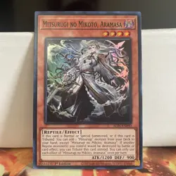 1ST EDITION MITSURUGI NO MIKOTO, ARAMASA 2020 ALIN-EN090 YUGIOH CARD (NM) - Image 1